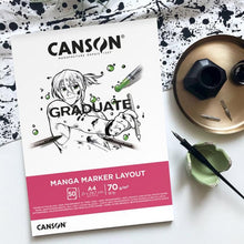 Load image into Gallery viewer, CANSON GRADUATE<br>Manga Marker Layout<br><small>A4 - 50bls - 70g/m2</small>