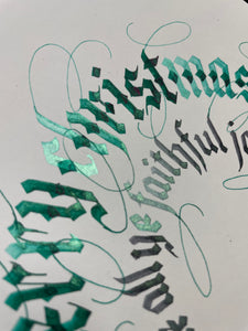 BLACKLETTER SKRAUTSKRIFT<br>LIVE NETNÁMSKEIÐ<br>fyrir byrjendur<br><small>3. sept, 10. sept og 1. okt 2024</small>