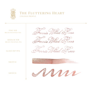 FERRIS WHEEL PRESS INK - LIMITED EDITION 2023<br>The Fluttering Heart 38ml. <br><small>Glitrandi</small>