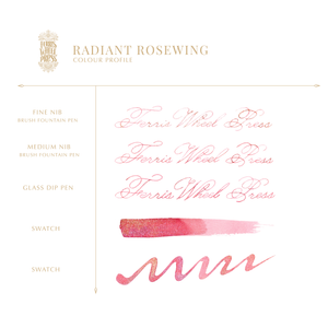 FERRIS WHEEL PRESS INK<br>FerriTales - Radiant Rosewing 20ml. <br><small>Tvítóna & Glitrandi</small>