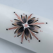 Load image into Gallery viewer, GEISLASÓL&lt;br&gt;&lt;small&gt;Svart, hvítt og rosegold&lt;br&gt;&lt;/small&gt;
