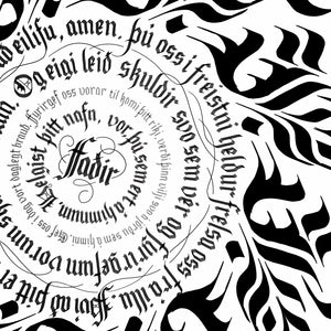 BLACKLETTER SKRAUTSKRIFT<br>LIVE NETNÁMSKEIÐ<br>fyrir byrjendur<br><small>3. sept, 10. sept og 1. okt 2024</small>