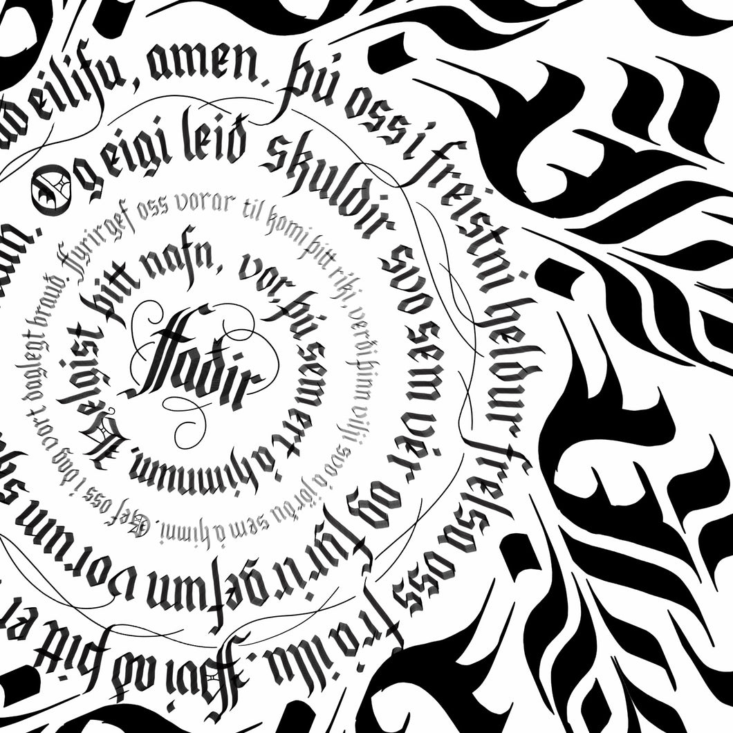 BLACKLETTER SKRAUTSKRIFT<br>LIVE NETNÁMSKEIÐ<br>fyrir byrjendur<br><small>3. sept, 10. sept og 1. okt 2024</small>