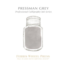 Load image into Gallery viewer, FERRIS WHEEL PRESS INK - CALLIGRAPHY INKS&lt;br&gt;PRessman Grey 28ml. &lt;br&gt;&lt;small&gt;Vatnshelt &amp; þekjandi&lt;/small&gt;
