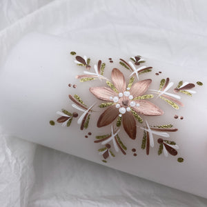 ÍSLANDSSÓL - kerti+bók <br> <small>Rosegold, hvítt og gull </small>