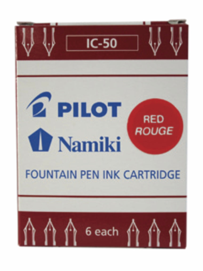 PILOT Namiki<br>Rautt<br><small>6 fyllingar í pakka</small>