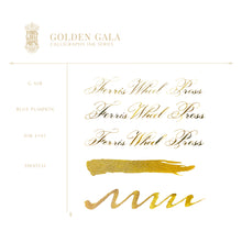 Load image into Gallery viewer, FERRIS WHEEL PRESS INK - CALLIGRAPHY INKS&lt;br&gt;Golden Gala 28ml. &lt;br&gt;&lt;small&gt;Vatnshelt &amp; þekjandi&lt;/small&gt;
