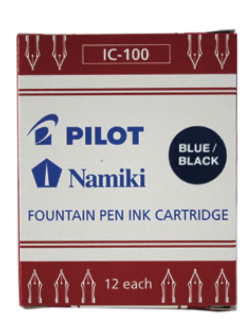 PILOT Namiki<br>Blásvart<br><small>12 fyllingar í pakka</small>