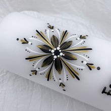 Load image into Gallery viewer, ÍSLANDSKLUKKA&lt;br&gt;&lt;small&gt;Dökkgrátt, svart og gull&lt;br&gt;ekki glimmer&lt;/small&gt;
