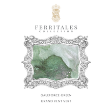 Load image into Gallery viewer, FERRIS WHEEL PRESS INK&lt;br&gt;FerriTales - Galeforce Green 20ml. &lt;br&gt;&lt;small&gt;Tvítóna &amp; Glitrandi&lt;/small&gt;
