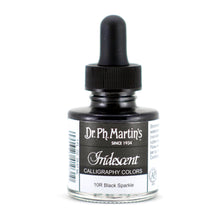 Load image into Gallery viewer, DR. PH. MARTIN´S&lt;br&gt;Iridescent Calligraphy Color&lt;br&gt;Black Sparkle 30ml.
