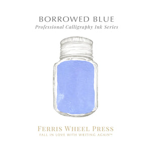 FERRIS WHEEL PRESS INK - CALLIGRAPHY INKS<br>Borrowed blue 28ml. <br><small>Vatnshelt & þekjandi</small>