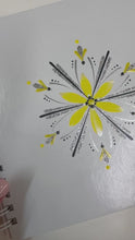 Load and play video in Gallery viewer, ÍSLANDSKLUKKA - kerti+bók &lt;br&gt; &lt;small&gt;Gult, svart og silfur &lt;/small&gt;
