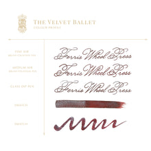 Load image into Gallery viewer, FERRIS WHEEL PRESS INK&lt;br&gt;Velvet Ballet 38ml.

