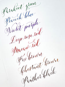 ROUSY CALLIGRAPHY INK<br> Violet purple 30ml.