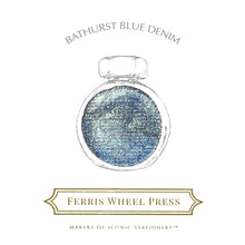 Load image into Gallery viewer, FERRIS WHEEL PRESS INK&lt;br&gt;Bathurst Blue Denim 38ml. &lt;br&gt;&lt;small&gt;Glitrandi&lt;/small&gt;
