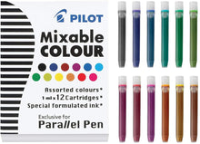 Load image into Gallery viewer, PILOT BLEKFYLLINGAR&lt;br&gt;12stk. - blandaðir litir&lt;br&gt;&lt;small&gt;Fyrir Parallel Pen&lt;/small&gt;
