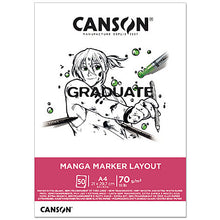 Load image into Gallery viewer, CANSON GRADUATE&lt;br&gt;Manga Marker Layout&lt;br&gt;&lt;small&gt;Pappírsblokk A4&lt;/small&gt;
