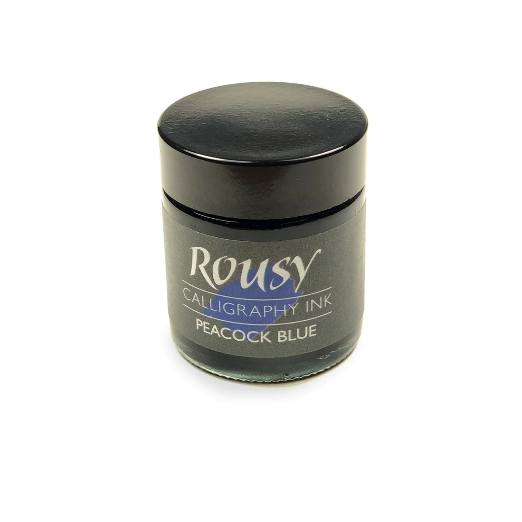 ROUSY CALLIGRAPHY INK<br> Peacock blue 30ml.